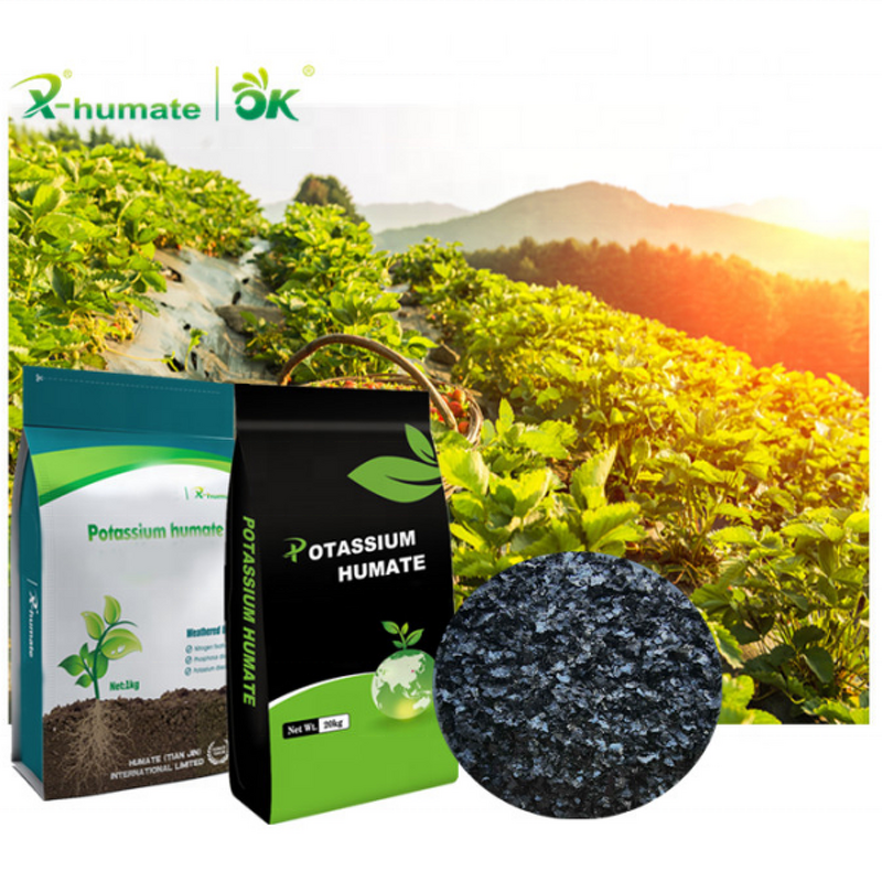Potassium Humate Fulvate - Super Shiny Flake Powder Premium Organic Fertilizer
