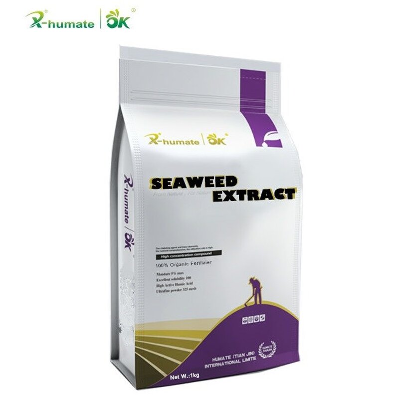 Seaweed Extract Powder - 100% Water Soluble Alginic Acid Organic Fertilizer