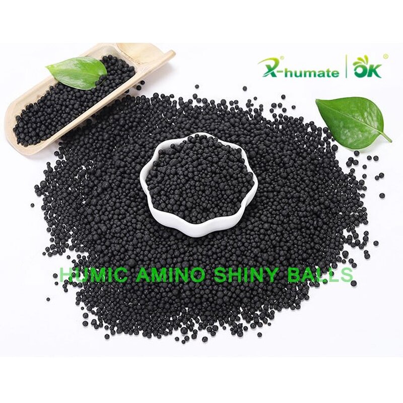 Amino Humic NPK Fertilizer - Water Soluble Shiny Ball Granular Organic Grade