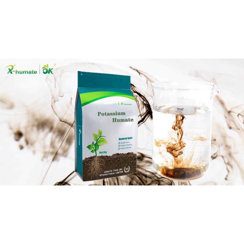 Potassium Humate Fertilizer - Organic Agriculture Humic Acids Soil Conditioner