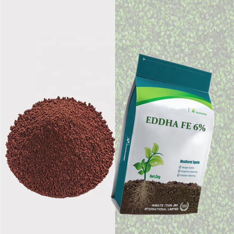EDDHA Fe 6 Chelate Fertilizer - 30ppm Iron Compost Organic Powder Grade