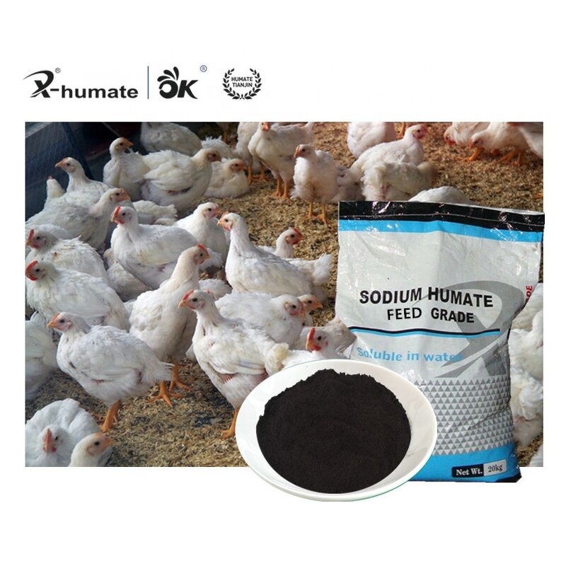 Sodium Humate Powder - X-humate H304P Poultry Feed Additive Grade