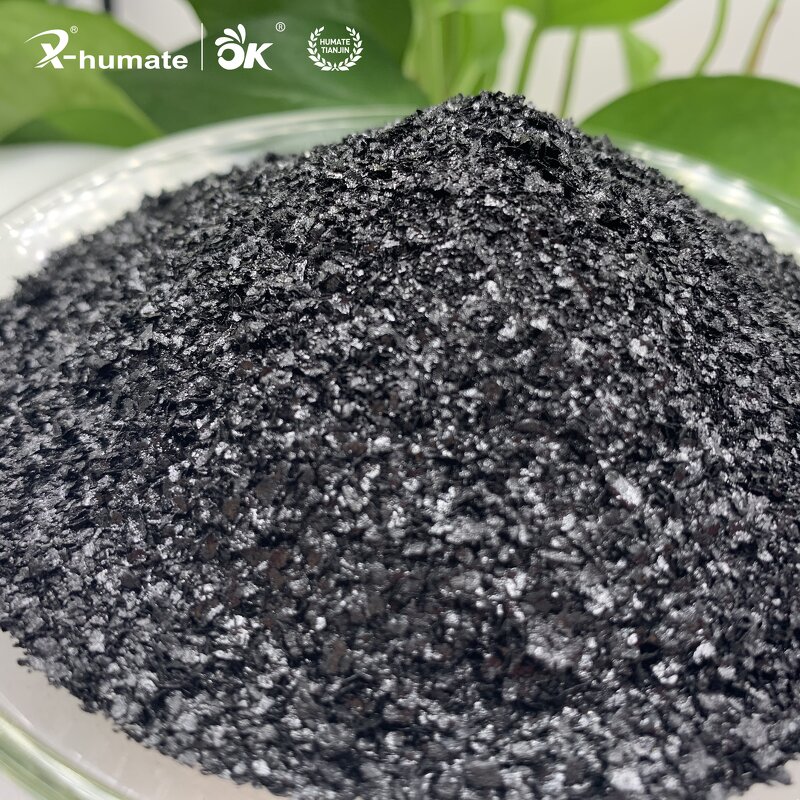 Sodium Humate Flakes - 50% Humic Acid Animal Feed Additive Grade