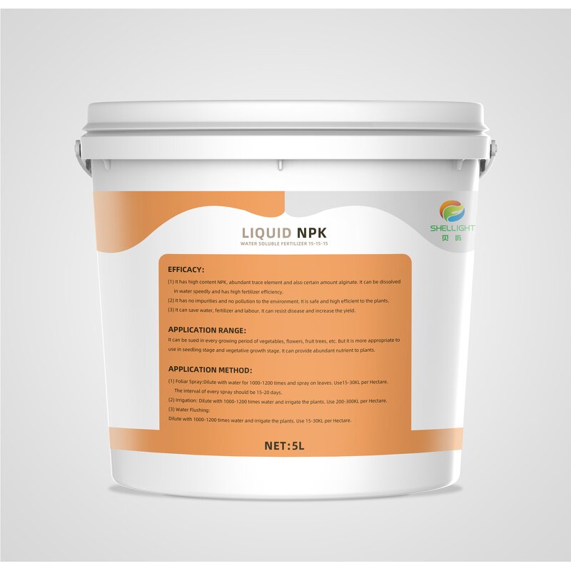 NPK Liquid Fertilizer - Shellight Organic Water Soluble for Green Agriculture Use