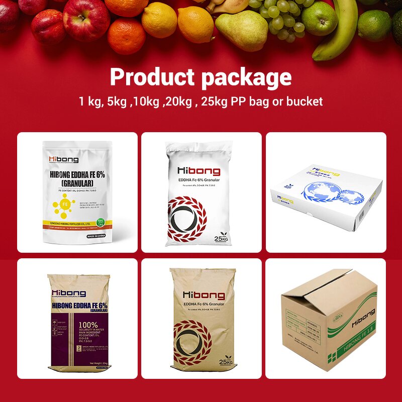 EDDHA Fe 6% Fertilizer - High Quality Organic Chelated Iron Quick Release Granular