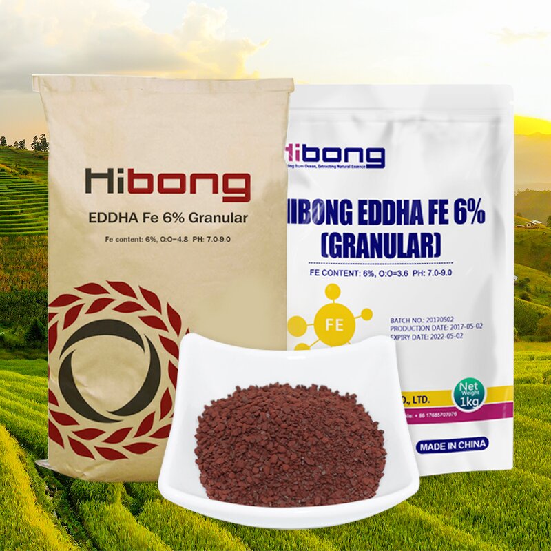 EDDHA Fe 6% Fertilizer - High Quality Organic Chelated Iron Quick Release Granular