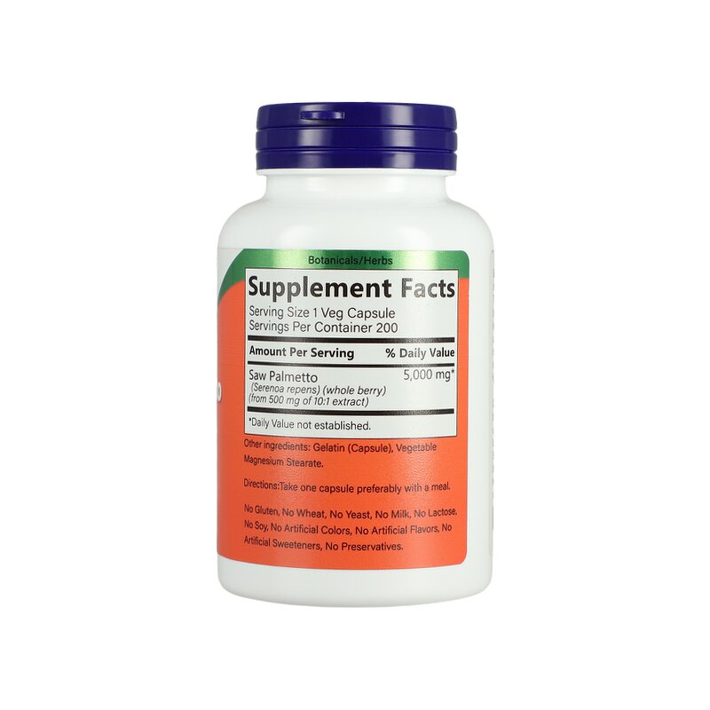 Saw Palmetto Capsules - 500mg Seed Oil Prostate Health Support for Men