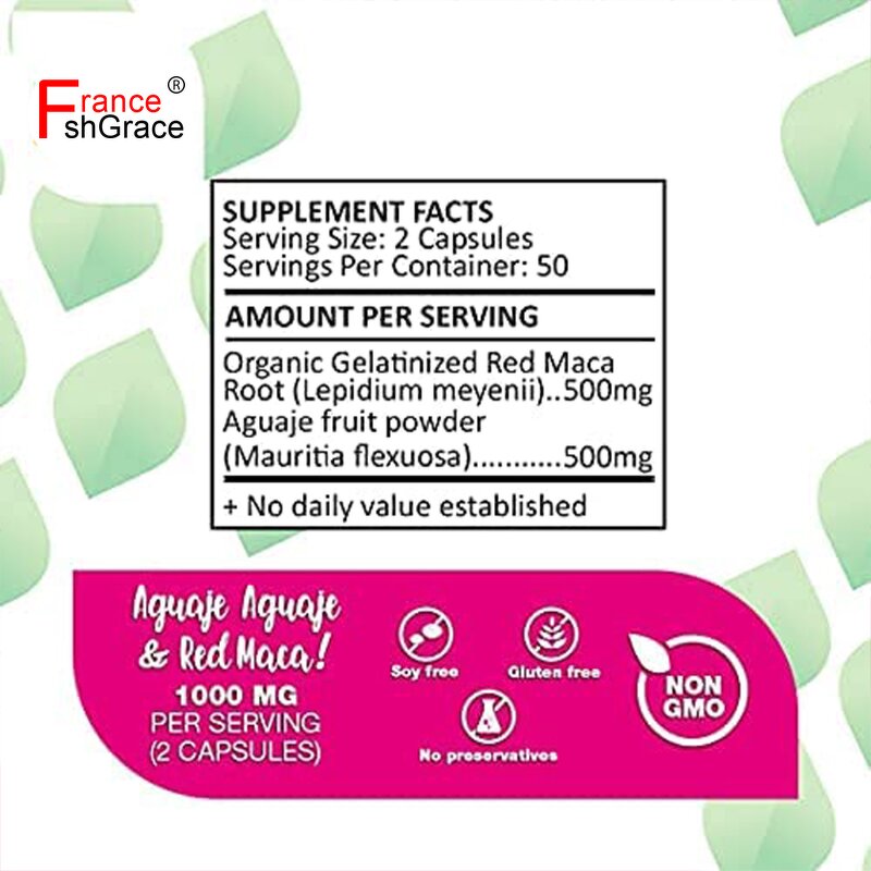 Maca Enhancement Capsules - Butt Breast Booty Hip Enlargement 100 Count