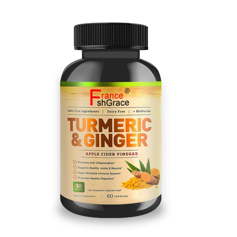Turmeric Curcumin Capsules - Organic Ginger Joint Health Advanced Absorption