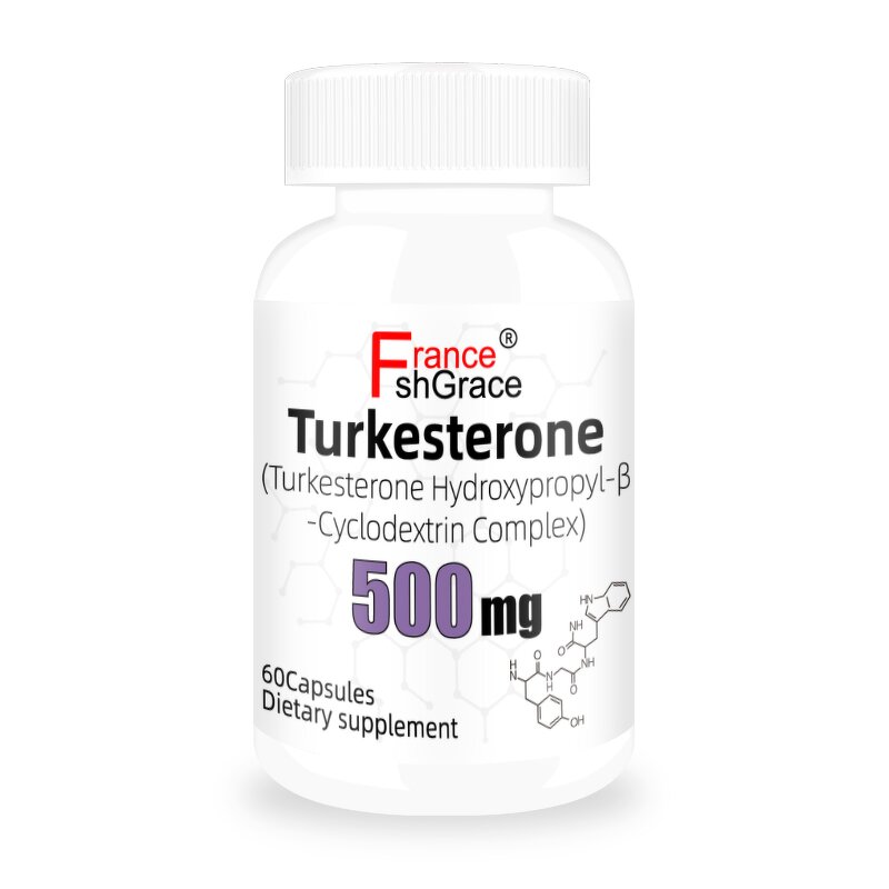 Turkesterone Capsules - Customized 60 Count Hydroxypropyl-B-Cyclodextrin Complex