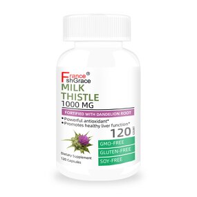 Milk Thistle Capsules - 1000mg Liver Heart Health Antioxidant Properties Support