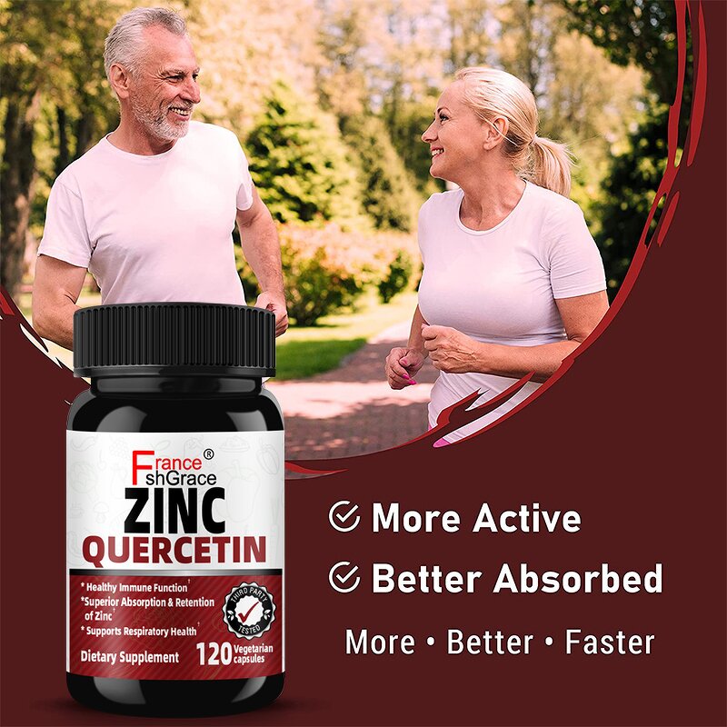 Zinc Quercetin Capsules - Immunity Improvement Support Supplement for Adults
