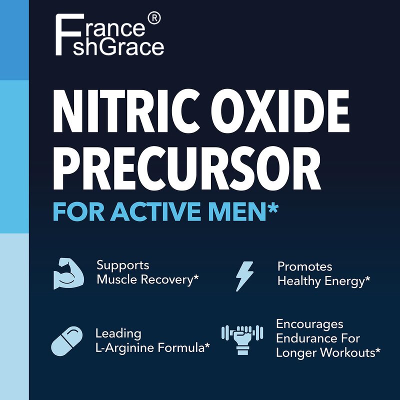 L Arginine Capsules - Performance Endurance Muscle Support Supplement for Men