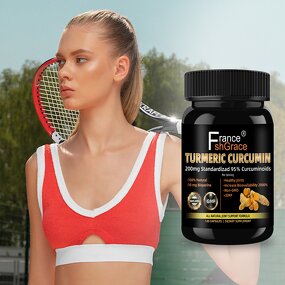 Turmeric Curcumin Capsules - 120 Count Organic Healthy Support Supplement