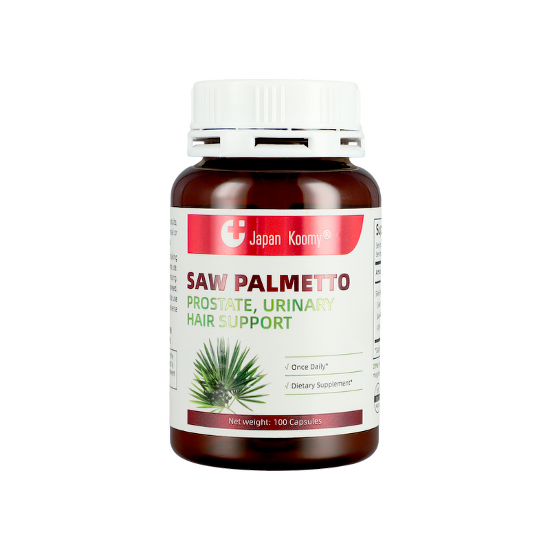 Saw Palmetto Capsules - 100 Count Prostate Urinary Hair Support for Men