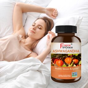 Ashwagandha Capsules - High Quality Herbal Stress Sleep Support Plant Extracts