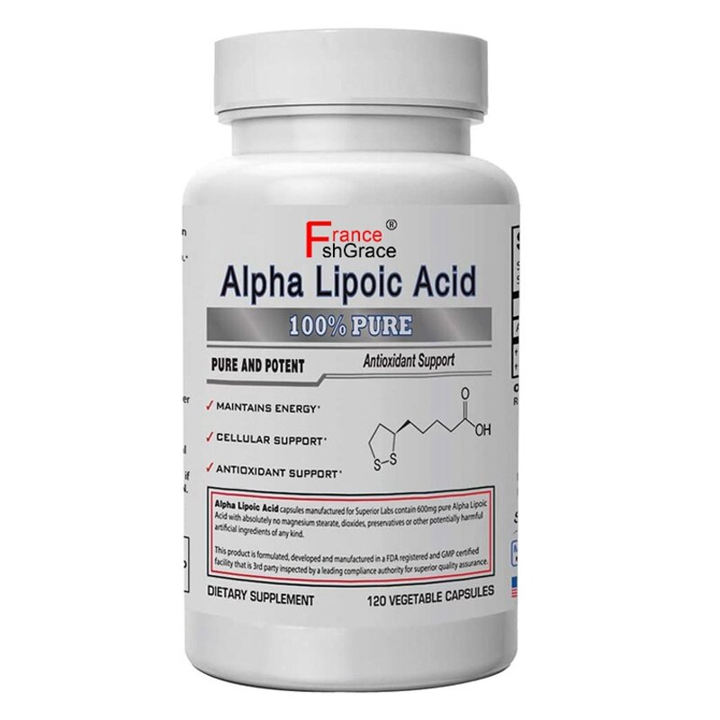 Alpha Lipoic Acid Capsules - New Arrival 120 Count Energy Antioxidant Support