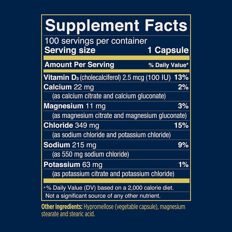 Electrolyte Capsules - New Arrival Vitamin D Stamina Boost Support for Adults