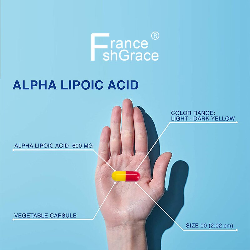 Alpha Lipoic Acid Capsules - New Arrival 120 Count Energy Antioxidant Support