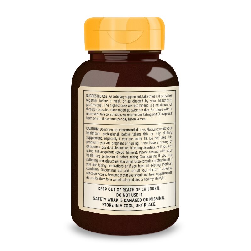 Glucosamine Chondroitin Capsules - with Turmeric Joint Health Support Supplement