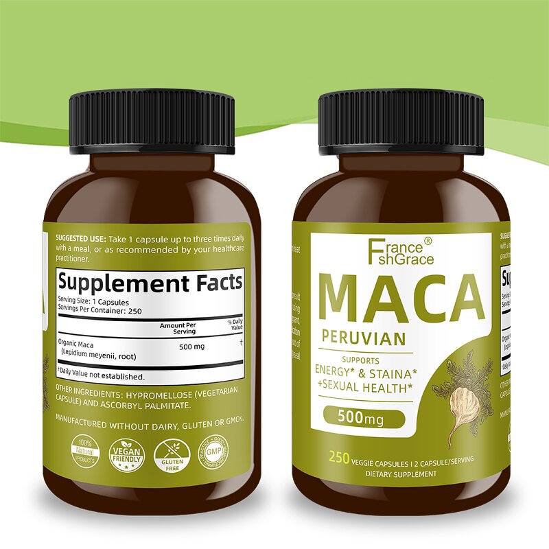 Maca Epimedium Capsules - Hormone Balance Energy Enhancement Health Support