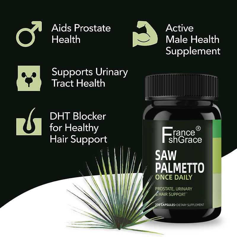 Saw Palmetto Capsules - Organic Prostate Urinary Tract Function Support