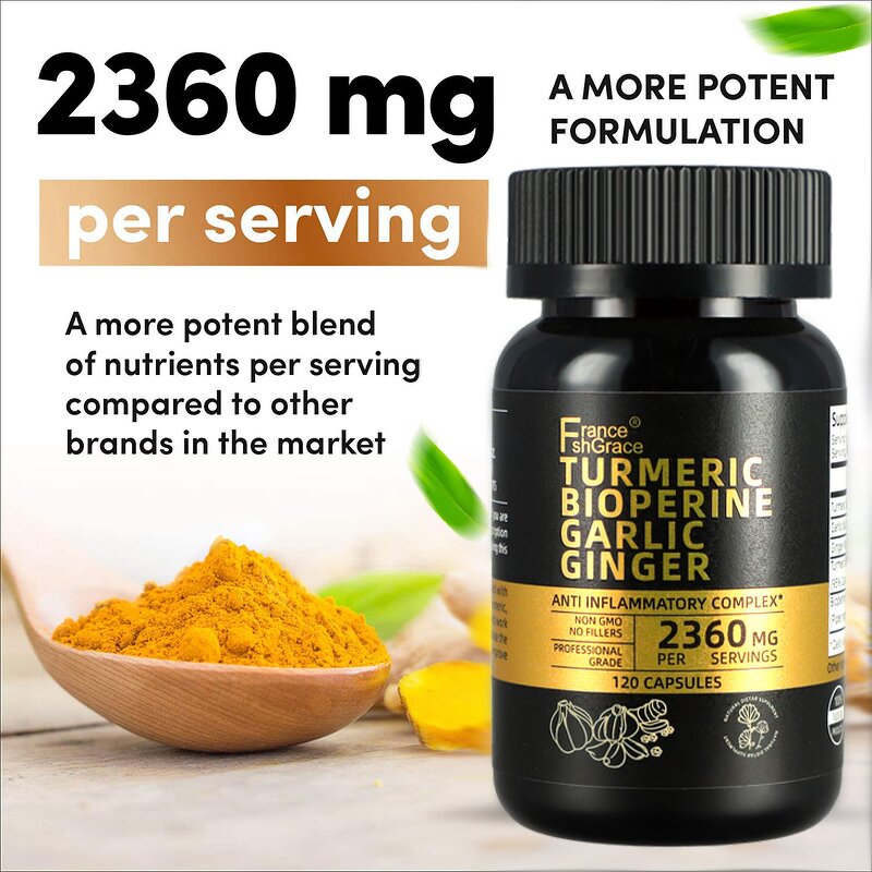 Turmeric Curcumin Capsules - Organic Complex Joint Health Support Supplement