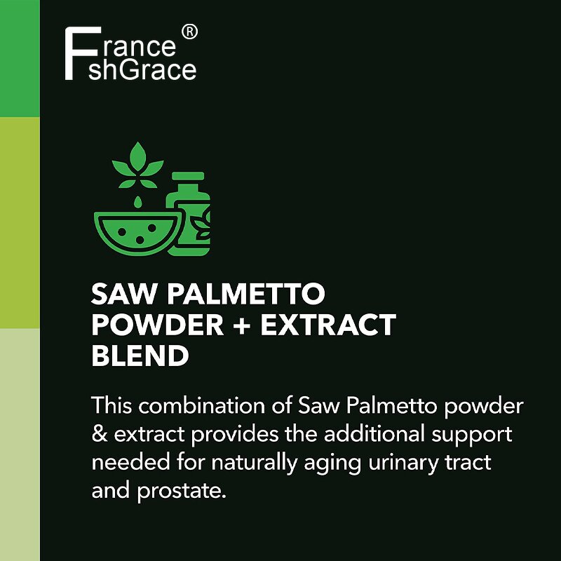 Saw Palmetto Capsules - Customized Prostate Hair Growth Support for Men