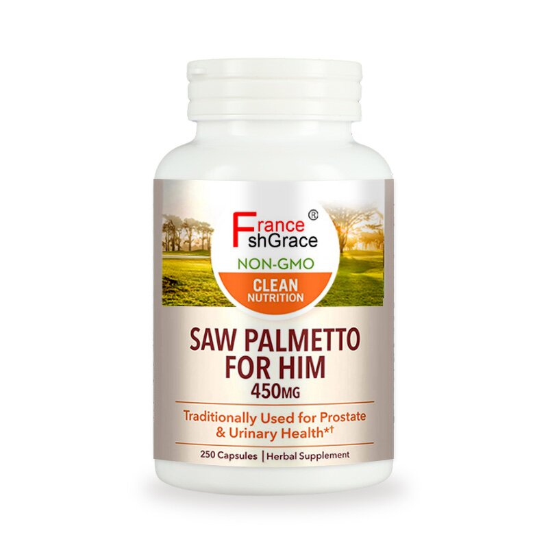Saw Palmetto Capsules - 250 Count Plant Extracts Prostate Urinary Support