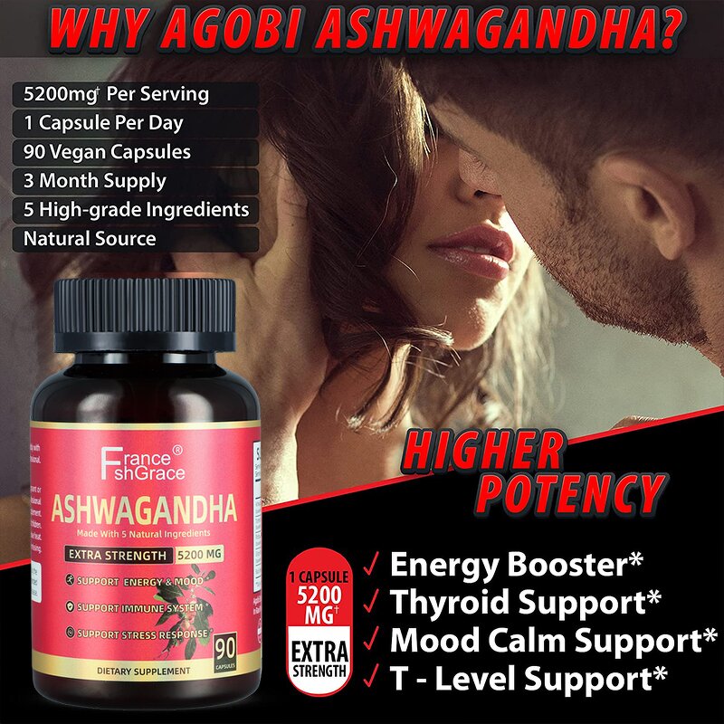 Ashwagandha Capsules - Daily Turmeric Ginger Black Pepper Sleep Support
