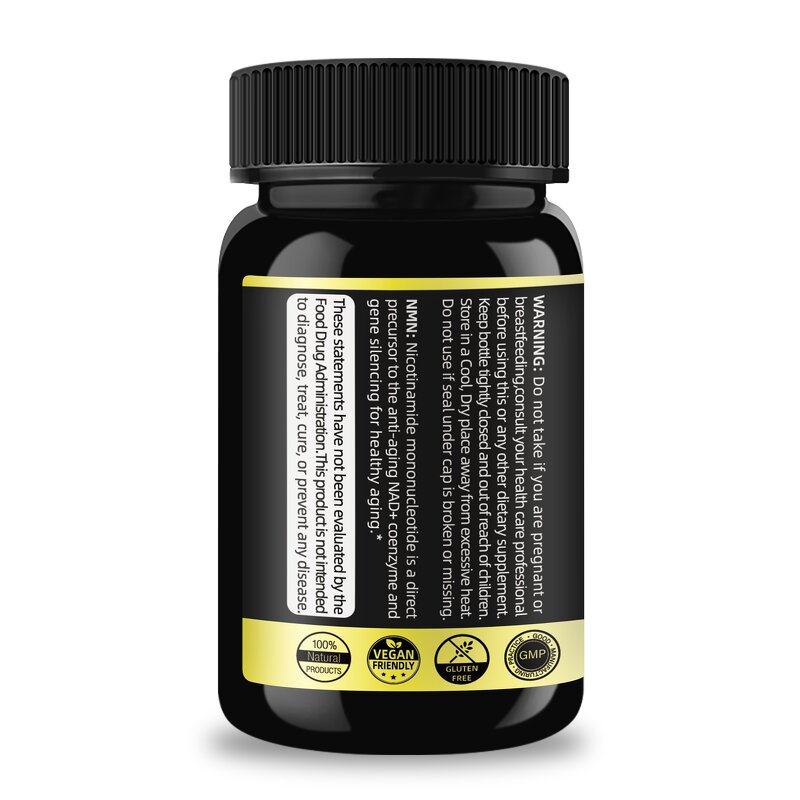 NMN Capsules - 28000mg 60 Count Beta Nicotinamide Anti-Aging Supplement