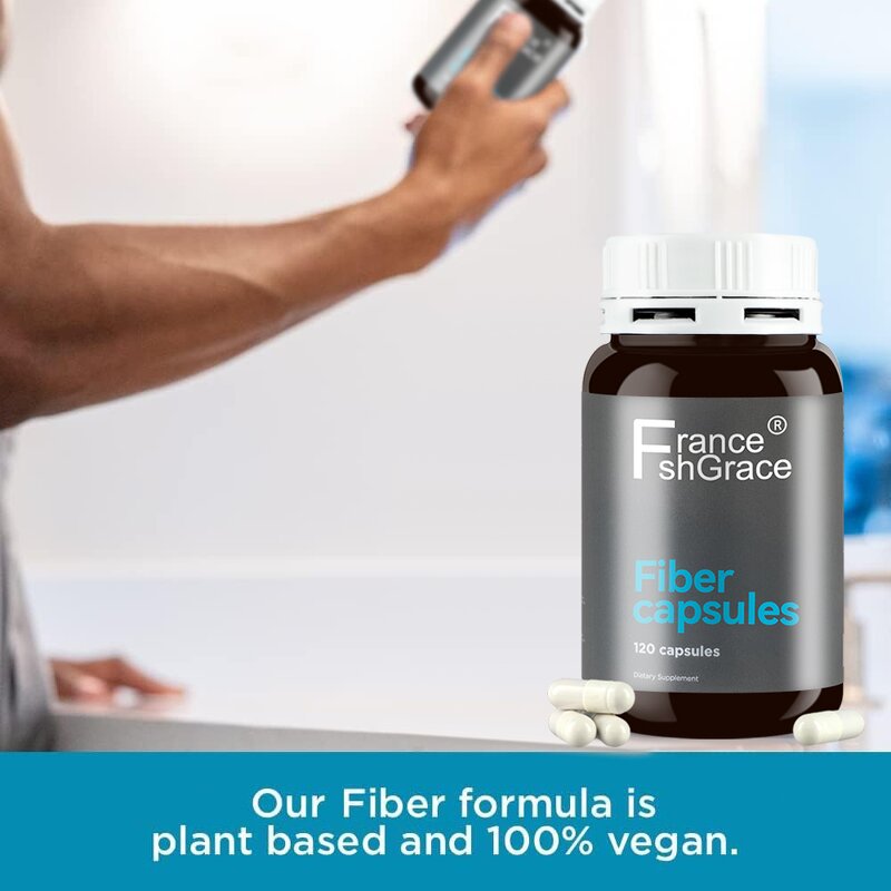 Fiber Capsules - Premium Digestive Cleanliness Regularity Support Supplement