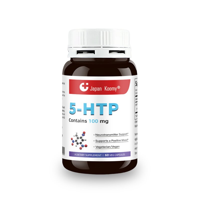 5-HTP Capsules - 100mg Organic Positive Mood Support Supplement for Adults