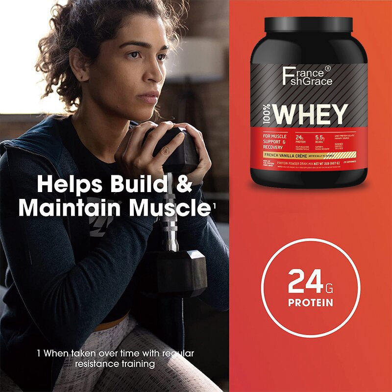 Whey Protein Powder - Hot Selling French Vanilla Creme Sport Energy Support