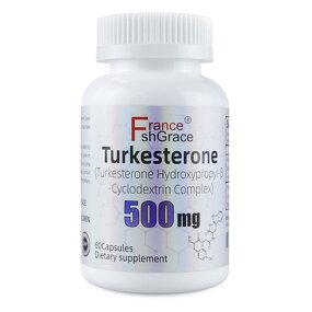 Turkesterone Capsules - Customized 60 Count Hydroxypropyl-B-Cyclodextrin Complex
