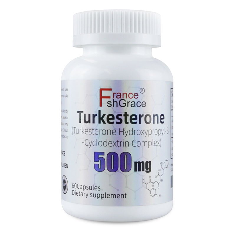Turkesterone Capsules - Customized 60 Count Hydroxypropyl-B-Cyclodextrin Complex