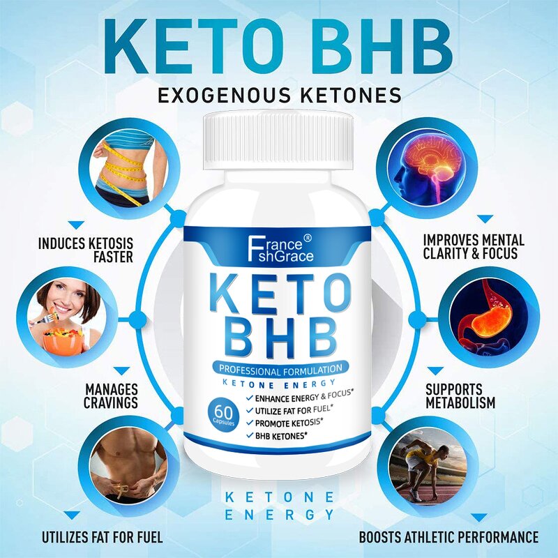 Keto BHB Capsules - Energy Focus Metabolism Weight Management Support