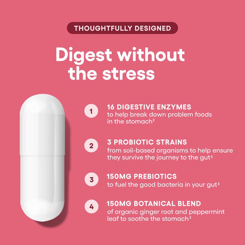 Digestive Enzymes Capsules - Multi Enzymes Gut Digestive Health Support