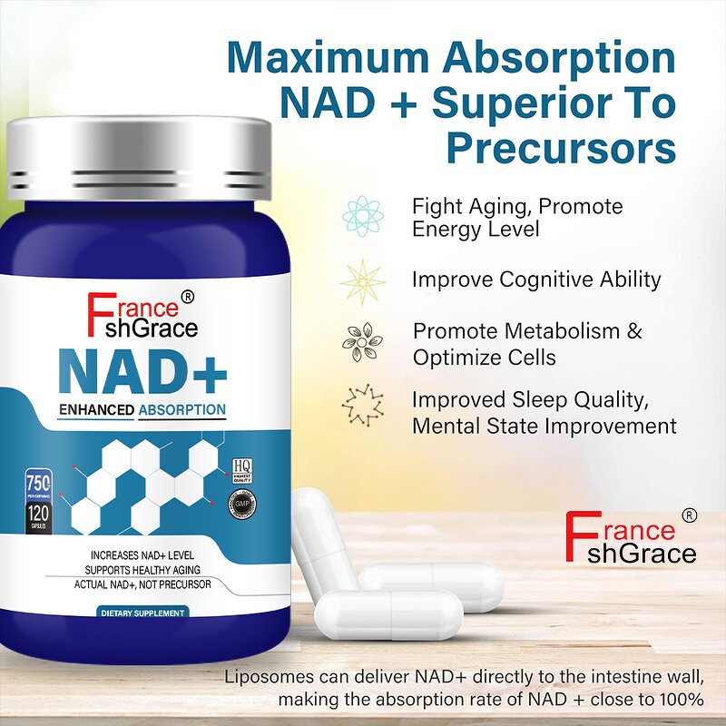 NAD+ Capsules - Advanced Anti Aging DNA Repair Metabolism Brain Booster