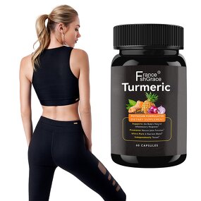Turmeric Capsules - 60 Count Memory Brain Health Support for Men and Women