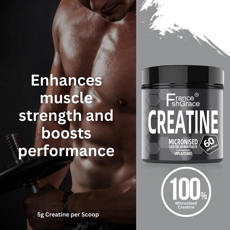 Creatine Monohydrate Powder - 3G Per Serving Energy Support Supplement for Adults