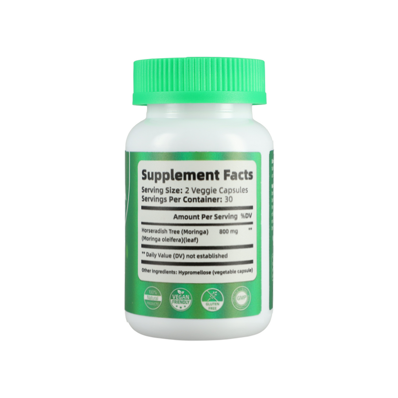 Moringa Leaf Capsules - Hot Potency Sleep Joint Health Support Supplement