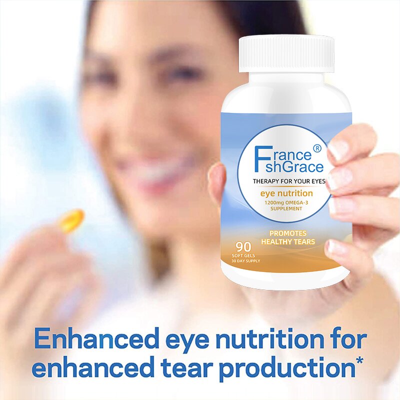 Omega 3 Softgels - Customized 90 Count 1200mg Fish Flaxseed Oil Vitamin E