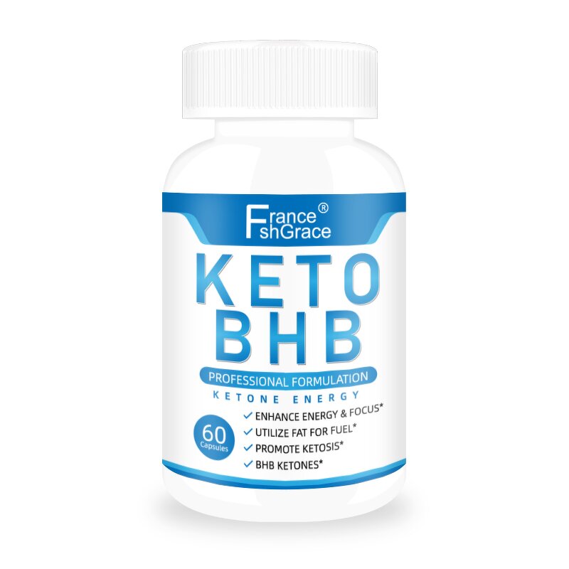 Keto BHB Capsules - Customized 60 Count Ketosis Energy Focus Metabolism Support