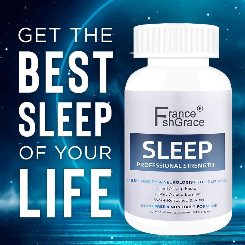 Sleep Aid Capsules - New Arrival Sleep Quality Support Veg Capsules for Adults