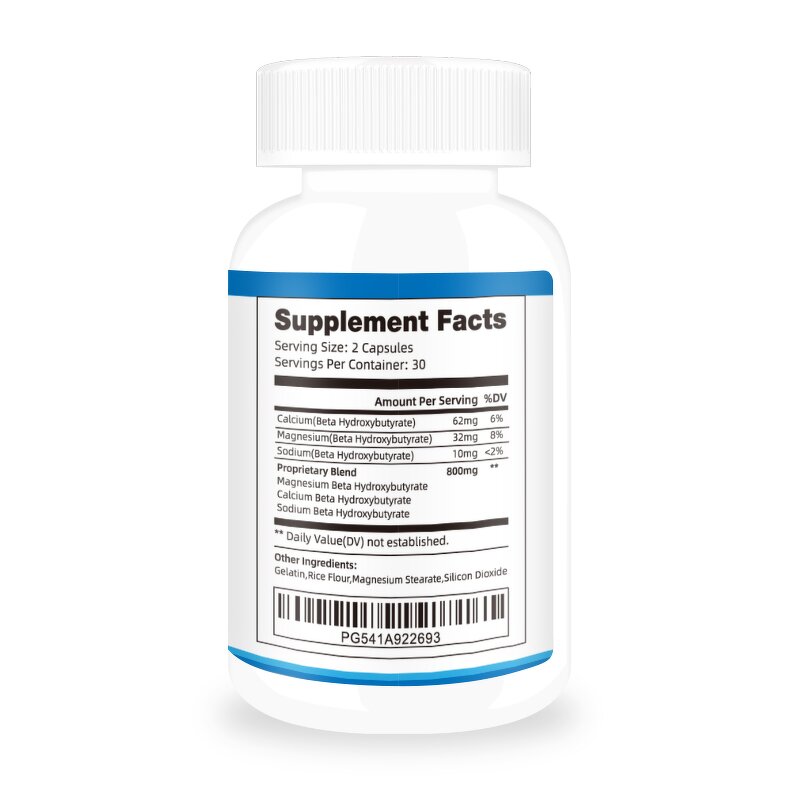 Keto BHB Capsules - Energy Focus Metabolism Weight Management Support