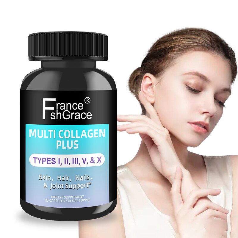 Multi Collagen Capsules - Type I II III V X Hair Skin Nails Joint 90 Count