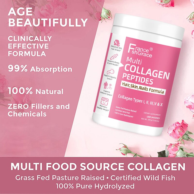 Collagen Peptides Powder - Daily Hydrolyzed Skin Elasticity Joint Support