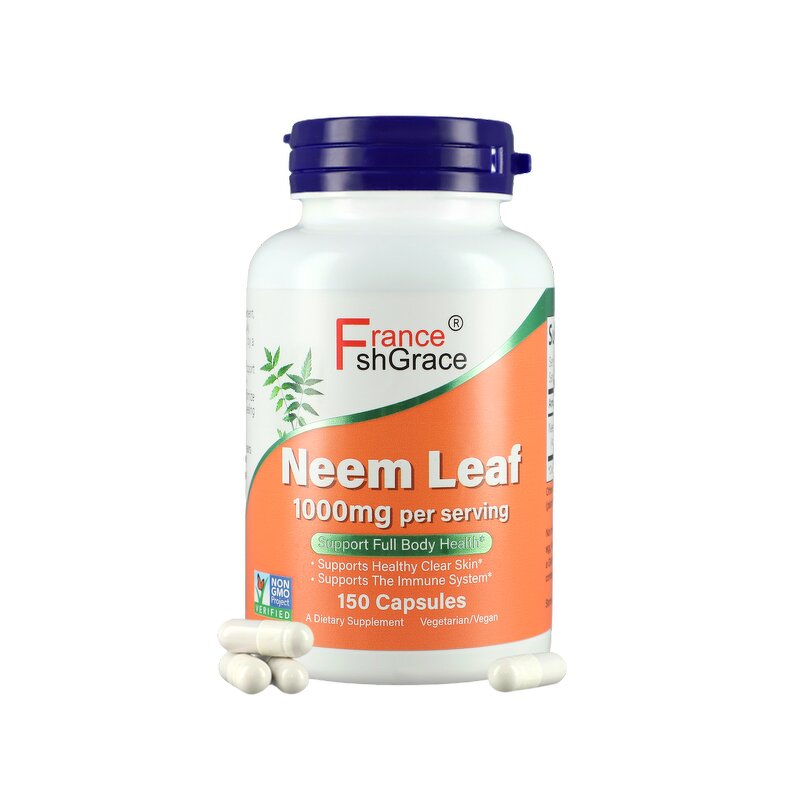 Neem Leaf Capsules - 1000mg Clear Skin Immune System Health Organic Supplement