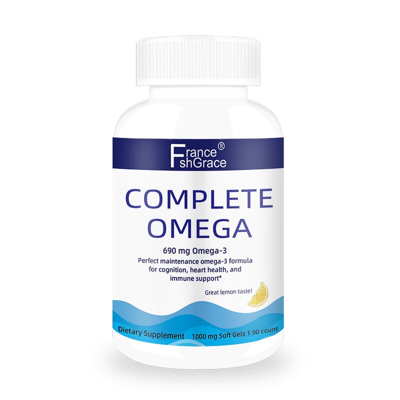 Omega 3 Fish Oil Extract - Premium Heart Brain Eye Immune Mood Health Support